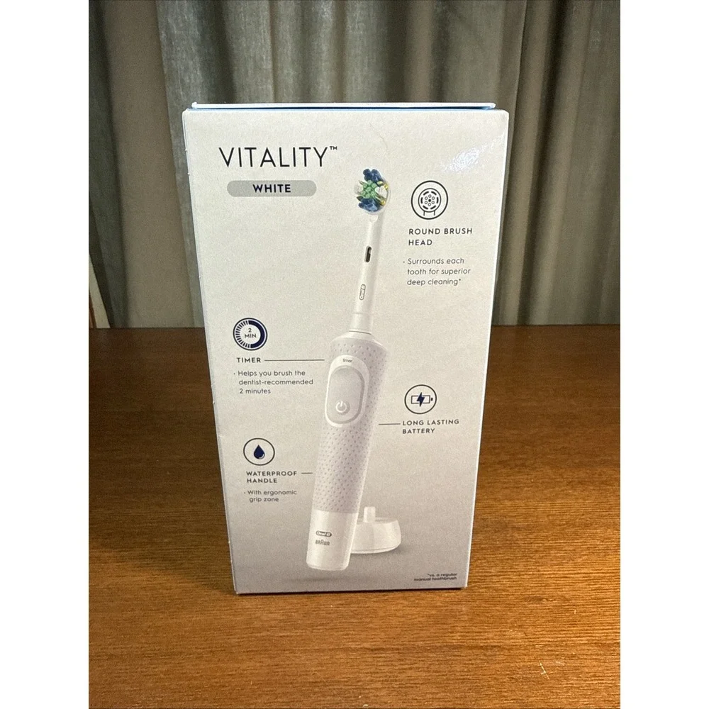 NEW Oral-B Vitality Rechargeable Electric Toothbrush - White